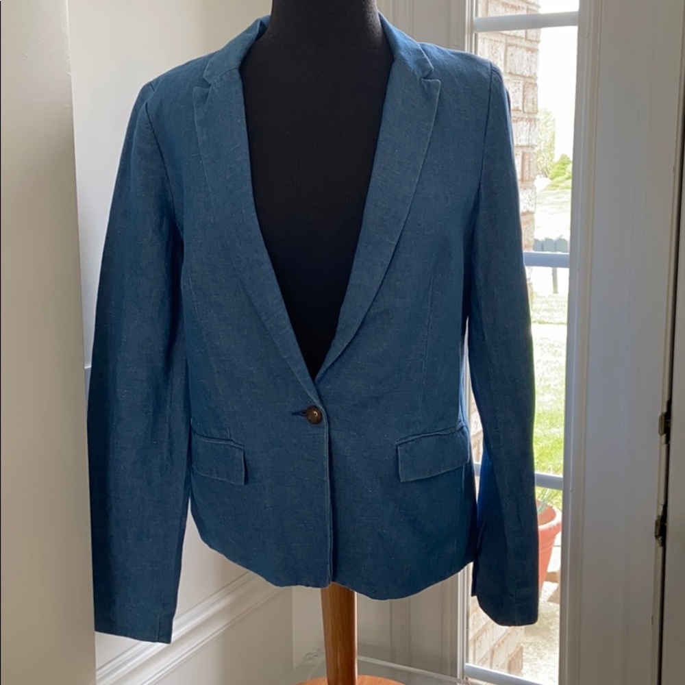 Madewell Blue Jean Blazer Jacket